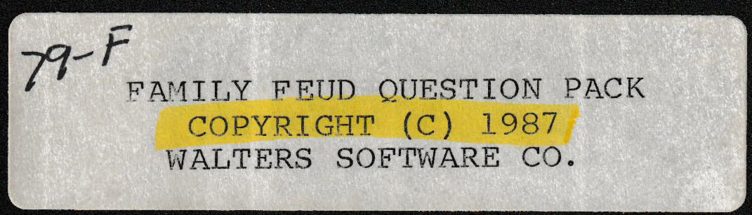 Family Feud Question Pack Package